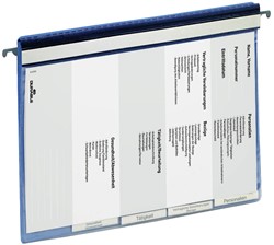 Personeelsmap A4 met hangrail blauw 2555