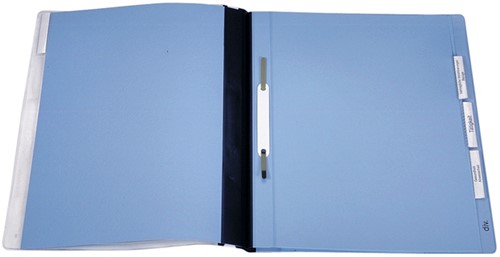 Personeelsmap A4 met hangrail blauw 2555-3