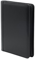 Schrijfmap Economy A4 ring/rits generfd zwart-2