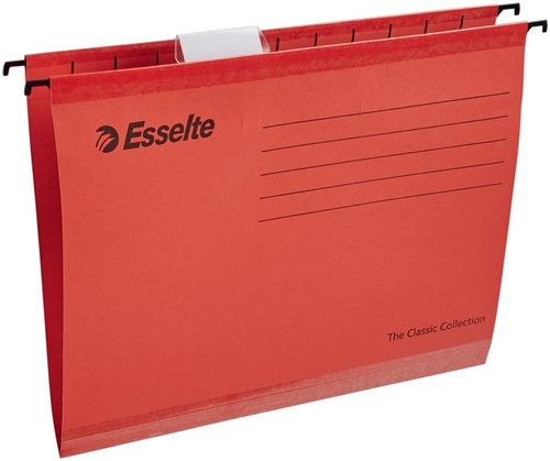 Hangmappen Esselte Classic A4 V-bodem rood-2
