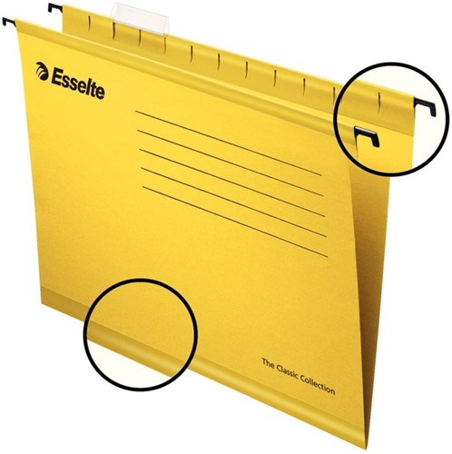 Hangmappen Penda Folio V geel-3