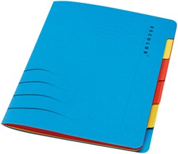 Sorteermap Secolor sixtab blauw