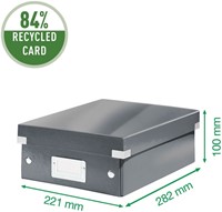 Opbergbox Leitz WOW Click & Store 280 x100 x370 mm wit-1