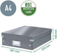Opbergbox Leitz WOW Click & Store 280 x100 x370 mm zwart-1
