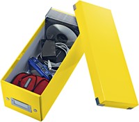 CD-box Leitz WOW Click & Store 143 x 136 x 352 mm geel-2