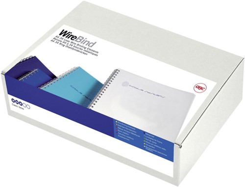 Bindruggen Wirebind 34r  9,5mm wit ds/100