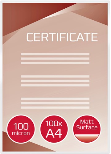 Lamineerhoes 216x303mm 2x100mic GBC A4 mat ds/100-2