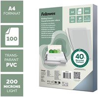 Voorblad Fellowes A4 PVC 200micron 100stuks-2
