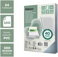 Voorblad Fellowes A4 PVC 300micron 100stuks-2