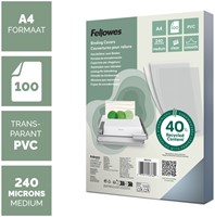Voorblad Fellowes A4 PVC 240micron 100stuks-2