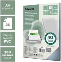Voorblad Fellowes A4 PVC 180micron 25stuks-2