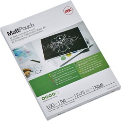Lamineerhoes 216x303mm 2x 75mic GBC A4 mat ds/100