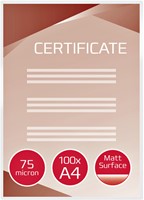 Lamineerhoes 216x303mm 2x 75mic GBC A4 mat ds/100-2