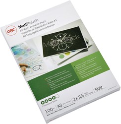 Lamineerhoes 303x426mm 2x125mic GBC A3 mat ds/100