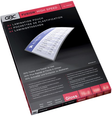 Lamineerhoes 216x303mm 2x 75mic GBC Hi-Speed A4 ds/100
