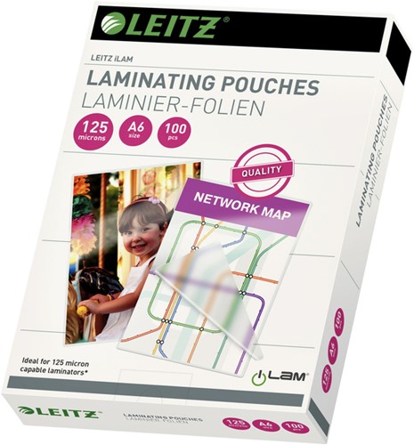 Lamineerhoes Leitz A6 2x125micron EVA 100stuks-3