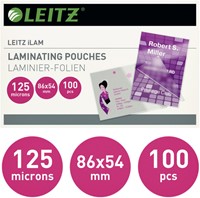 Lamineerhoes Leitz 54x86mm 2x125micron EVA 100stuks-2