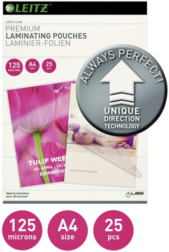 Lamineerhoes Leitz ILAM A4 2x125micron 25stuks-2