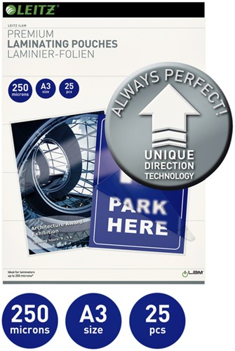 Lamineerhoes Leitz ILAM A3 2x250micron 25stuks-2