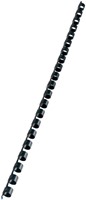 Bindruggen 21r.  8mm zwart ds/100-3