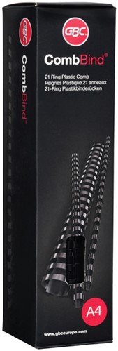 Bindruggen 21r. 10mm zwart ds/100