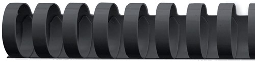 Bindruggen 21r. 19mm zwart ds/100-2