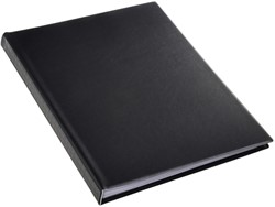 Showalbum A4 Rillstab 50 tassen zwart