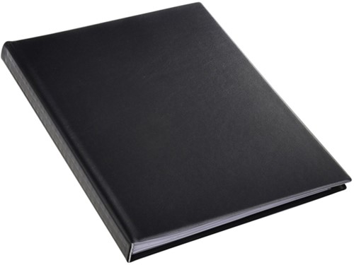 Showalbum A4 Rillstab 50 tassen zwart