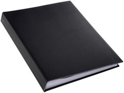 Showalbum A4 Rillstab 80 tassen zwart