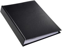 Showalbum A4 Rillstab 100 tassen zwart