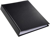 Showalbum A4 Rillstab 120 tassen zwart