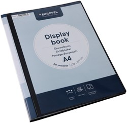 Showmap Europel frontview A4 20 tassen antraciet