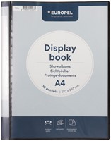 Showmap Europel frontview A4 10-tassen antraciet-2