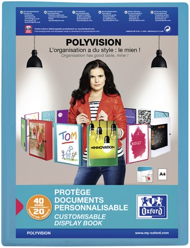 Showalbum A4 Elba Polyvision 20 tas blauw
