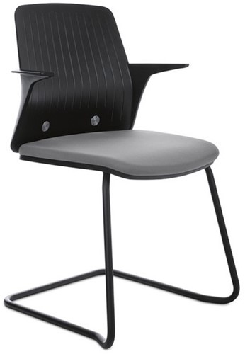 Conferentiestoel Every 560E zwart AKTIE Frame en rugleuning zwart, zitting Royal zwart