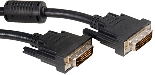 Kabel DVI-D dual male/male  2 meter