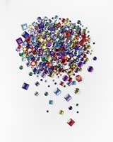 Glitter steentjes Folia 800 stuks diverse kleuren en afmetingen-2