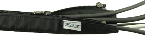 Kabel sleeve Vivolink Premium met rits 80cm zwart-2