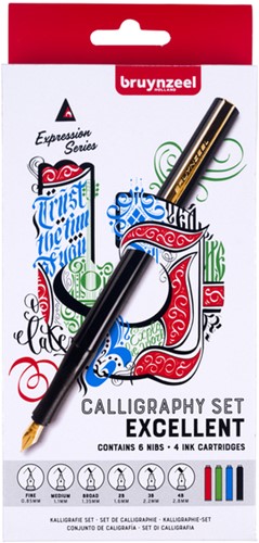 Kalligrafiepen Bruynzeel 9346P14 luxe set