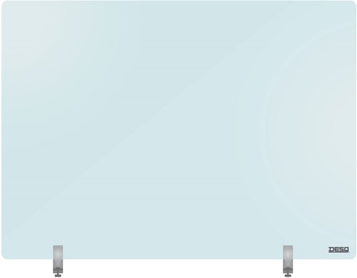 Preventiescherm  65x140cm Desq met 2 bureauklemmen