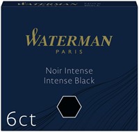 Inktpatronen Waterman Internationaal zwart ds/6