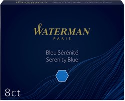 Inktpatronen Waterman blauw ds/8