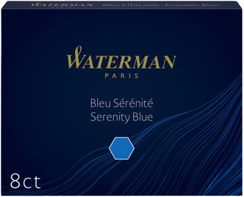 Inktpatronen Waterman blauw ds/8