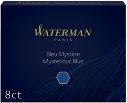 Inktpatronen Waterman blauw/zwart ds/8