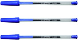 Balpen Quantore met dop blauw