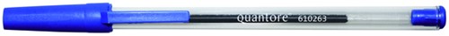 Balpen Quantore met dop blauw-2