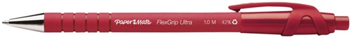 Balpen Paper Mate flexgrip M knop rood