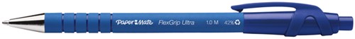 Balpen Paper Mate flexgrip M knop blauw
