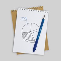 Balpen Paper Mate Flexgrip drukknop M blauw pk/5-2