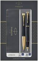 Balpen en vulpen Parker duoset Urban mat zwart
